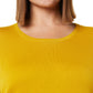 Amazon Essentials Women's Lightweight Long-Sleeved Scoop Neck Tunic Jumper (Available in Plus Size), Mustard Yellow, L