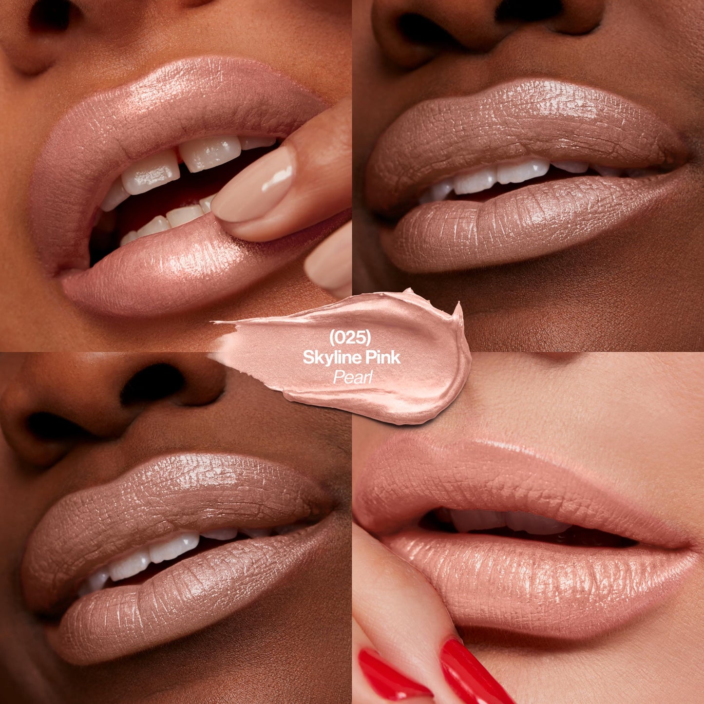 Revlon Super Lustrous Lipstick, High Impact Lipcolour with Moisturising Creamy Formula, Infused with Vitamin E and Avocado Oil in Pink Pearl, Sky Line Pink (025)