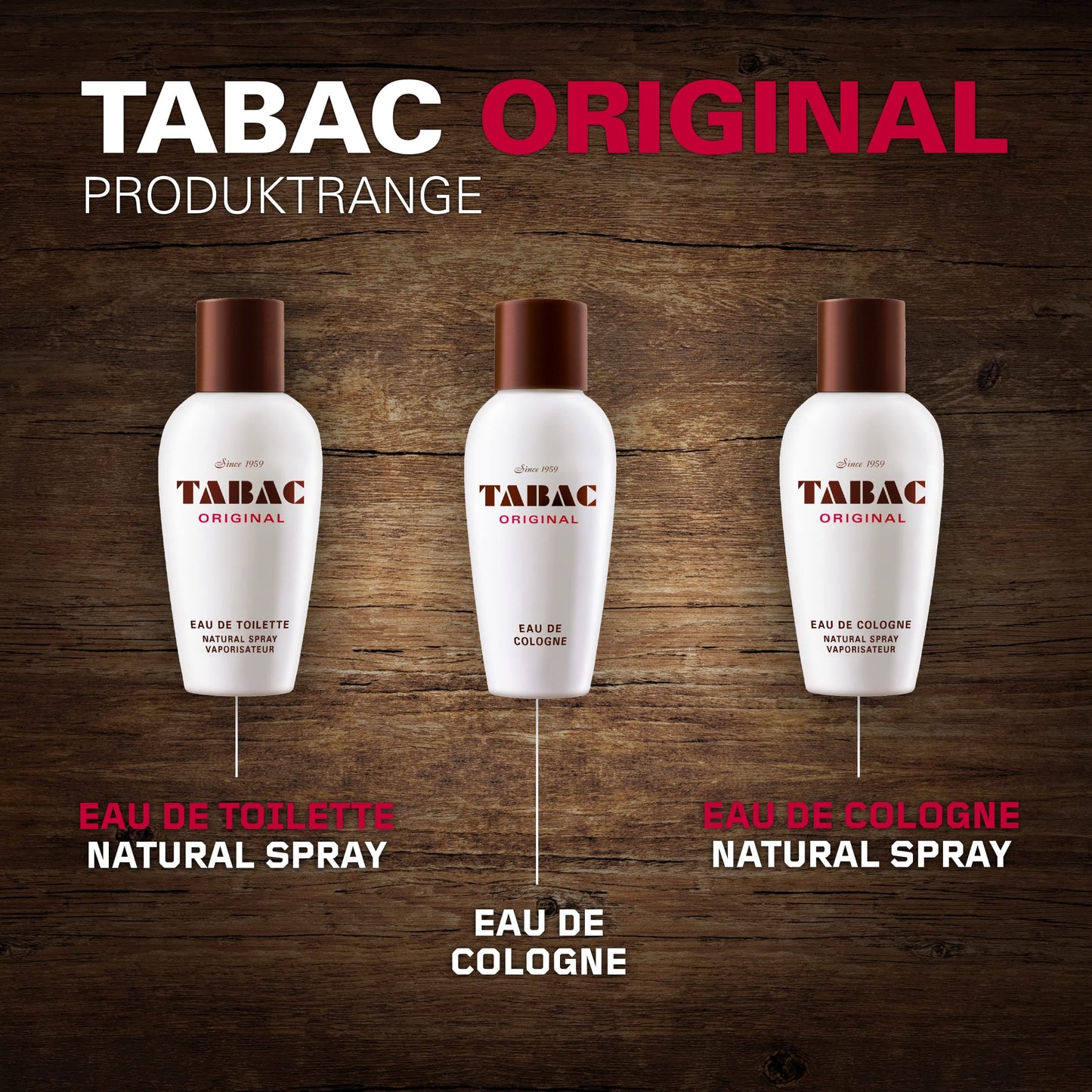 Tabac Original By Maurer & Wirtz For Men. Eau De Cologne Spray 3.4 Ounces