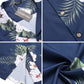 COOFANDY Men's Hawaiian Shirt Short Sleeve Button Up Shirts Summer Linen Shirts