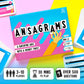 Format Games Ansagrams Trivia Card Game | A Quick-Fire Quiz With A Wordy Twist | 3 Players + | Ages 12+ | 500 Questions | 30 Minute Play