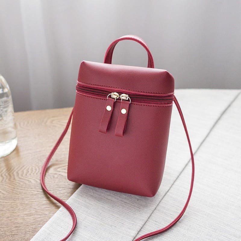 Travel Small Women Cell Phone Purse PU leather Cute Tote Shoulder Sling Bag Crossbody Bag Straps