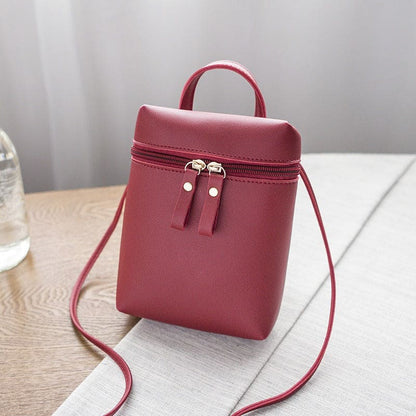 Travel Small Women Cell Phone Purse PU leather Cute Tote Shoulder Sling Bag Crossbody Bag Straps