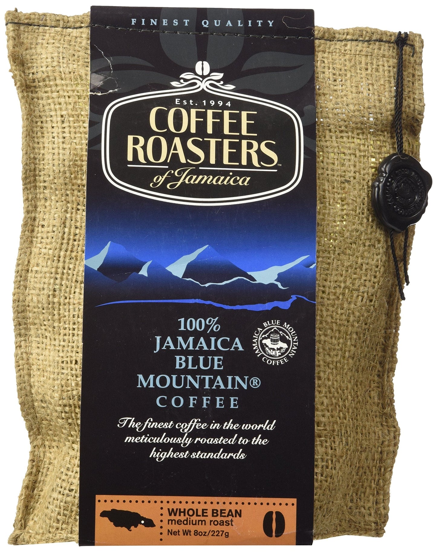 Blue Mountain Coffee 100% Jamaica Roasted Whole Beans