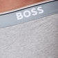 BOSS Mens Trunk 3P Power Three-Pack of Logo-Waistband Trunks in Stretch Cotton