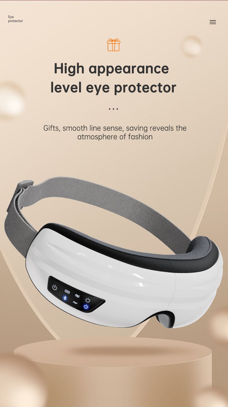 Eye Massager Air Pressure Vibration Eye Protector Bluetooth Eye Massage Relax Migraines Relief Improve Sleep