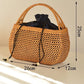 Pure handmade basket Nordic style storage picnic travel basket woven rattan women handbag