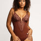 Lace Shapewear Bodysuit Women Tummy Control Backless Tank Tops V Neck Body Suit Thongs