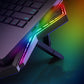 Gaming Laptop Cooler Six Fan Two USB Port Led RGB Lighting Notebook Stand for Laptop 12-17 inch Laptop Cooling Pad