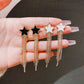 slimming five pointed star versatile exquisite ear accessories