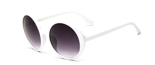 Vintage Small Round Sunglasses Luxury Brand Black Plastic Frame Sun Glasses Female Shades