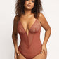 Lace Shapewear Bodysuit Women Tummy Control Backless Tank Tops V Neck Body Suit Thongs