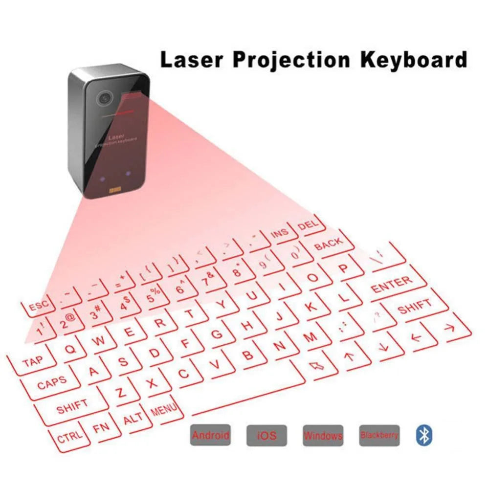 Portable Virtual Laser Keyboard Bluetooth Keyboard Virtual Keyboard With Mouse function