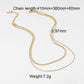 18K Gold Vintage Simple Cuban Chain Design Versatile Necklace