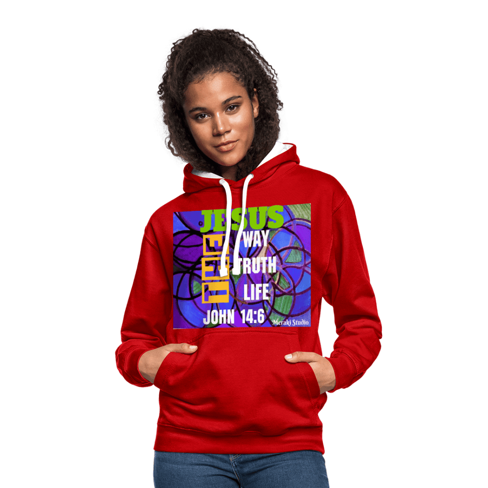 Contrast Colour Hoodie | AWDis Just Hoods