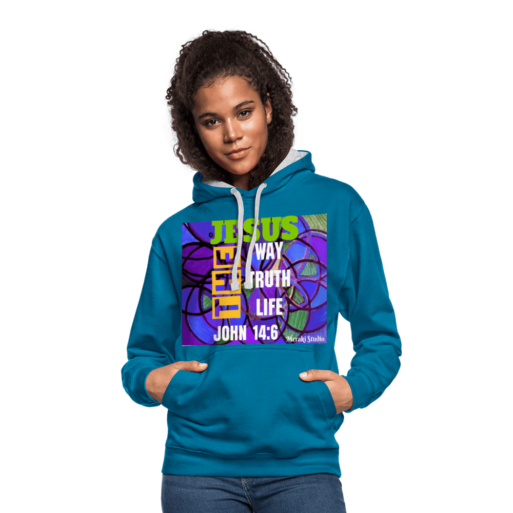 Contrast Colour Hoodie | AWDis Just Hoods