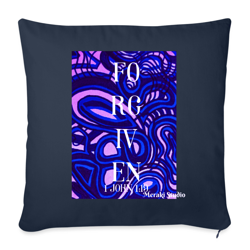 Sofa pillowcase 17,3'' x 17,3'' (45 x 45 cm) - navy