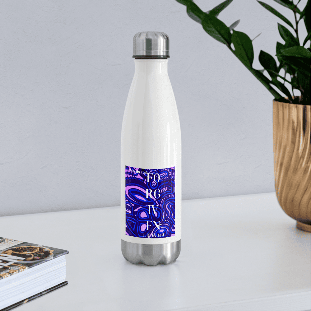 Insulated Water Bottle - white