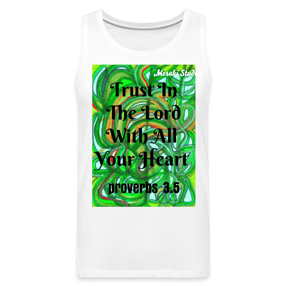 Men’s Premium Tank Top - white