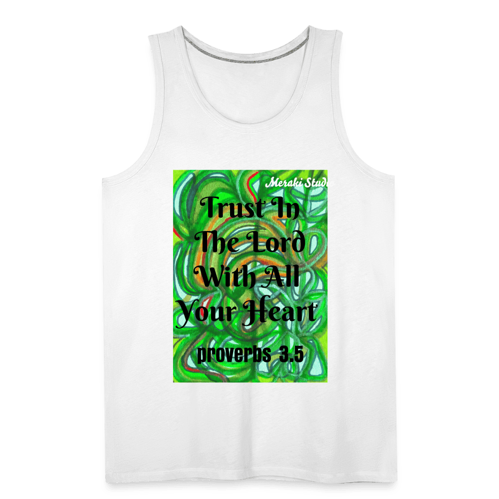 Men’s Premium Tank Top - white