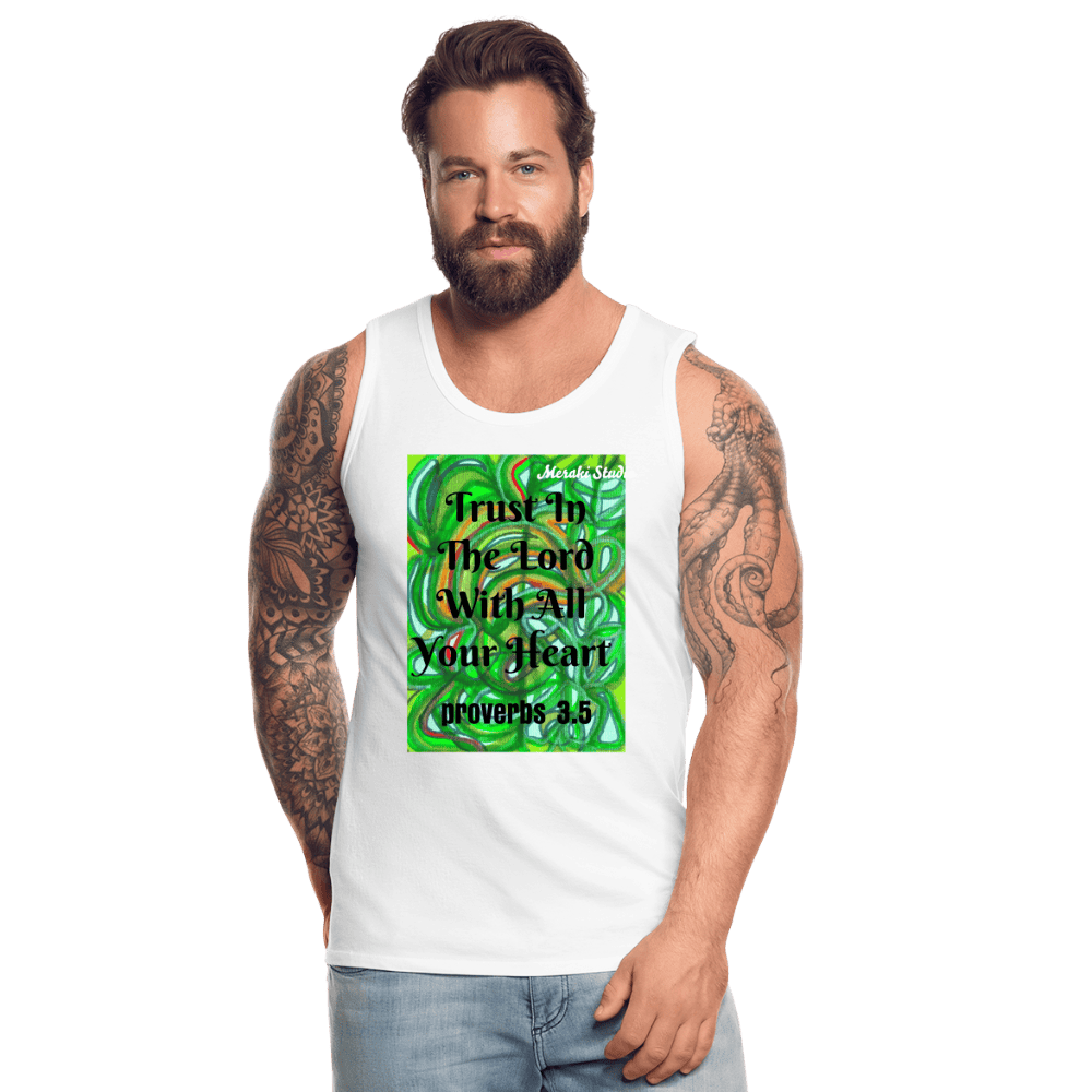 Men’s Premium Tank Top - white