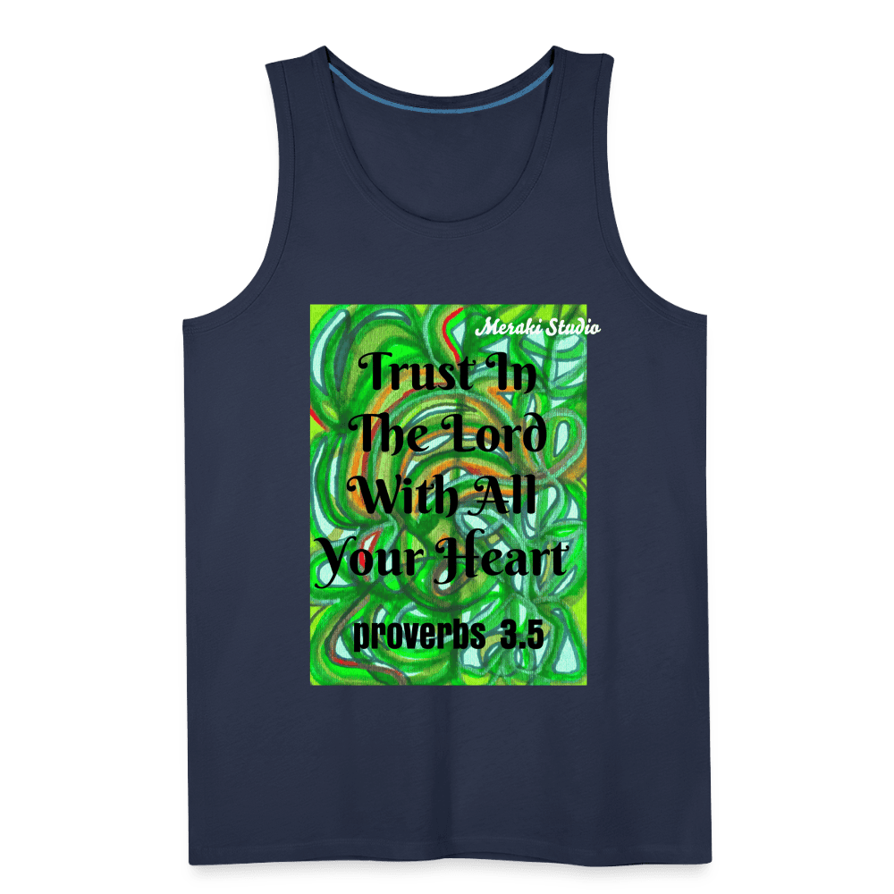 Men’s Premium Tank Top - navy