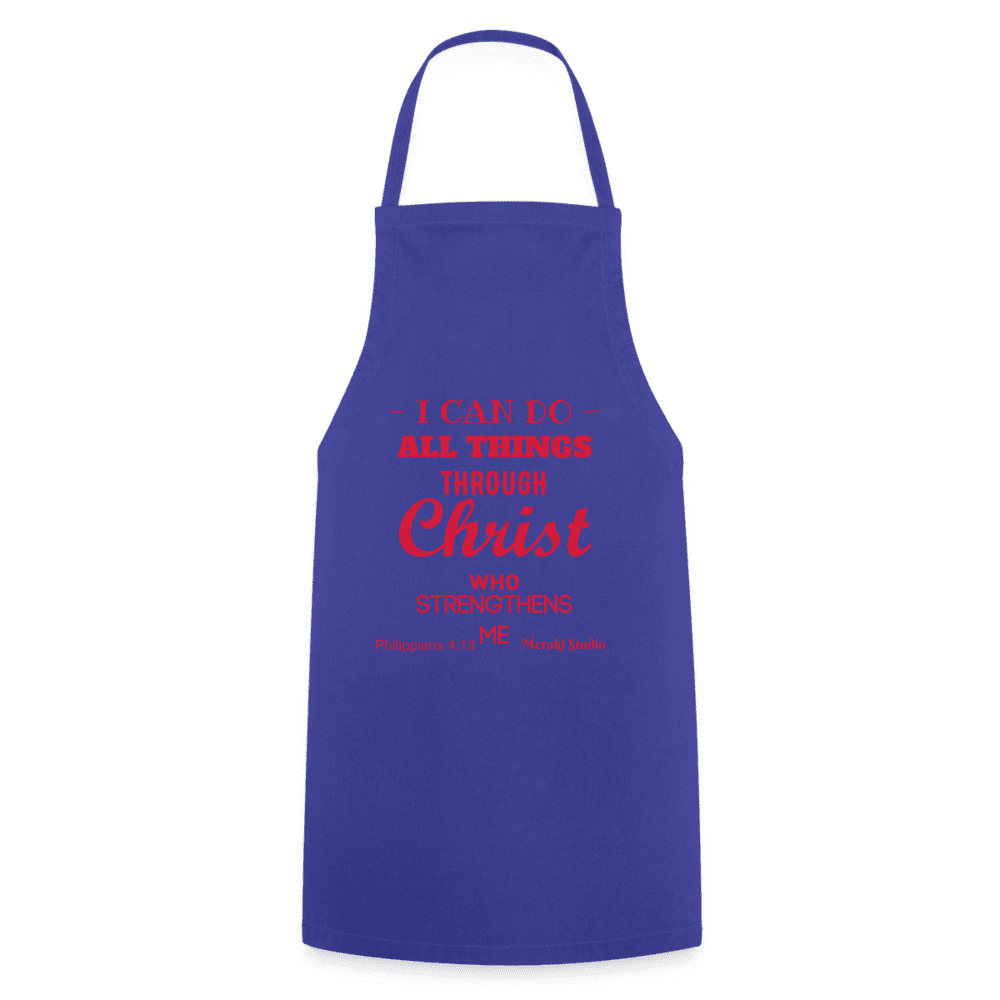 Cooking Apron - royal blue