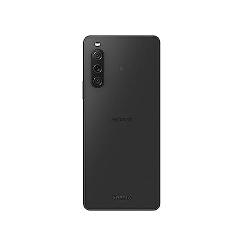 Sony Xperia 10 V Black - 6.1 Inch 21:9 Wide OLED - Triple lens - Lightweight & Compact - 3.5 mm audio jack - Android 13 - SIM free - 6GB RAM - 128GB Storage - IP65/68 rating - Dual SIM hybrid *1