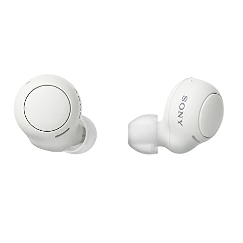 Sony WF-C500 True Wireless Headphones - Up to 20 hours battery life with charging case - Voice Assistant compatible - Built-in mic for phone calls - Reliable Bluetooth® connection - White