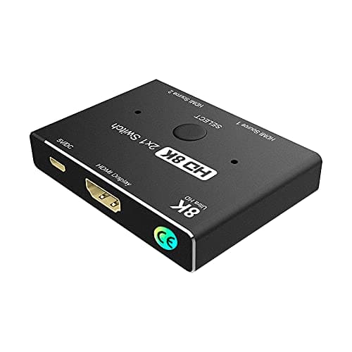 YIWENTEC HDMI 2.1 Ultra HD 8K High Speed 48Gbps Directional Switch Only 2 in 1out 8K @ 60Hz 4K @ 120Hz Splitter Converter Compatible with Xbox PS5 Projectors Monitors ¡­