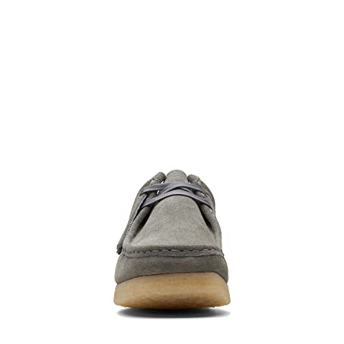 Clarks Wallabee Men's Lace-Up Shoes, Grey Suede 26170535, 9 UK