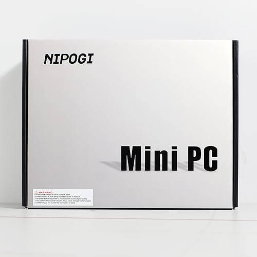 NiPoGi Mini Desktop PC W-11, Mini Computer Intel Alder Lake-Ν95 (Beats N5095/N5105, fino a 3.4GHz), Micro PC 8GB RAM+256GB M.2 SSD, supporto 2.5" SATA SSD, WiFi 5,Bluetooth4.2, Double Display