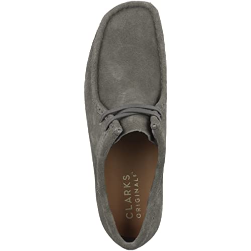 Clarks Wallabee Men's Lace-Up Shoes, Grey Suede 26170535, 9 UK