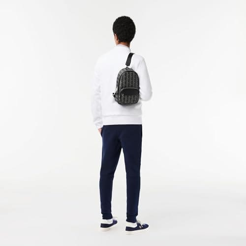 Lacoste Men's Bag The Blend Monogram Noir Gris