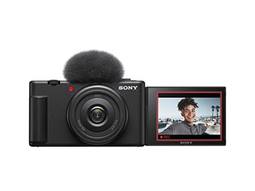 Sony Vlog camera ZV-1F | Digital Camera (Vari-angle Screen, 4K Video, slow motion, Vlog features) - Black