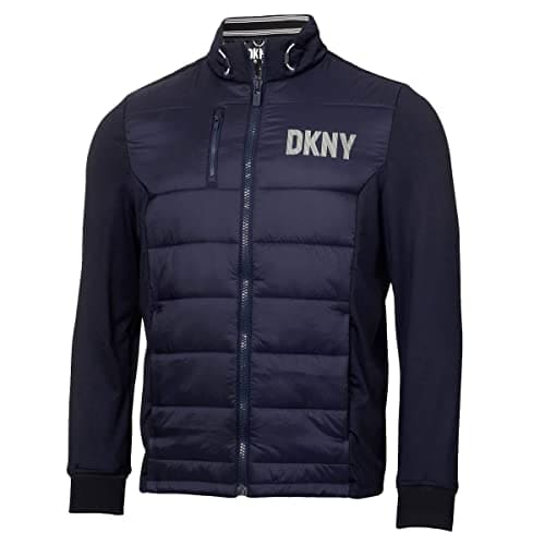 DKNY Mens District Hybrid Jacket - Navy - M