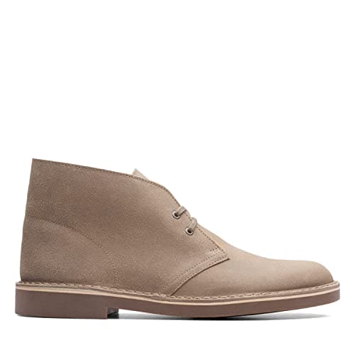 Clarks Men's Bushacre 2 Chukka Boot, Taupe Distressed Suede, 9 UK