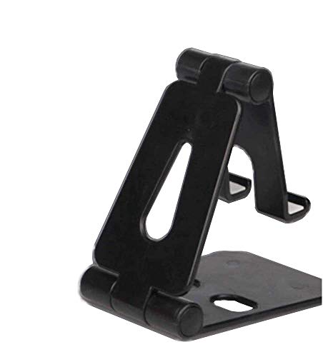 USSJ Desktop Stand for Phones, Free Your Hand, Adjustable, Compatible with All Phones, Cell Phone (Black)