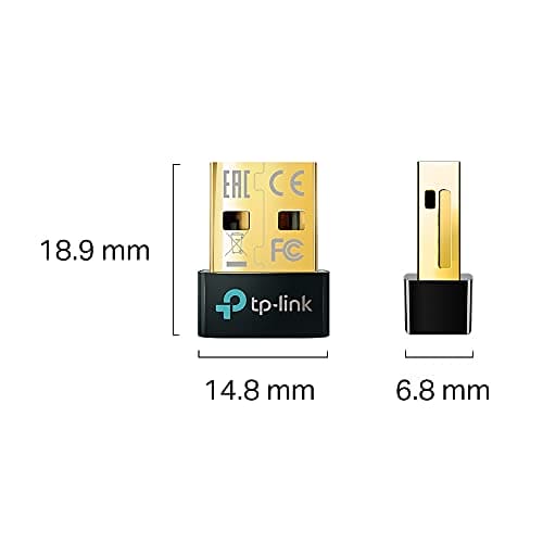 TP-Link Nano USB Bluetooth 5.0 Adapter for Multiple Devices, Long Range Bluetooth Dongle/Receiver for Windows 10/8.1/7, Plug and Play (UB5A)