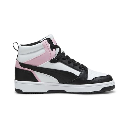 Puma Unisex Adults Rebound V6 Sneakers, Puma White-Puma Black-Shadow Gray-Puma White, 10 UK