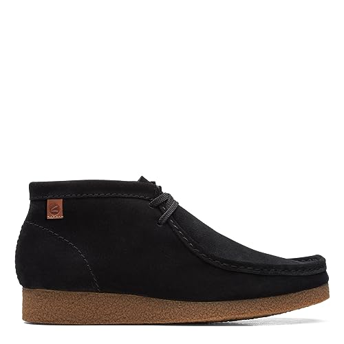 Clarks Shacre Wallabee Boot, mens Chukka, Dark Sand Suede, 8 UK (42 EU)