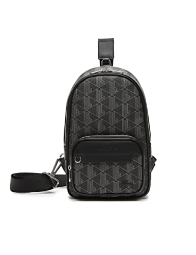 Lacoste Men's Bag The Blend Monogram Noir Gris