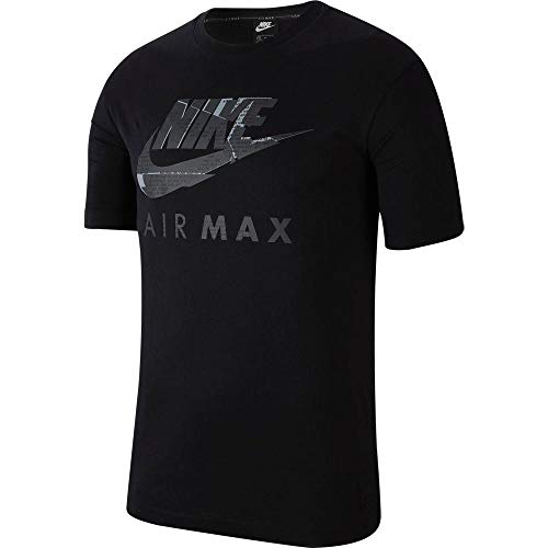 Nike Mens Air Max Tshirt, Short Sleeve top (Medium, Black)