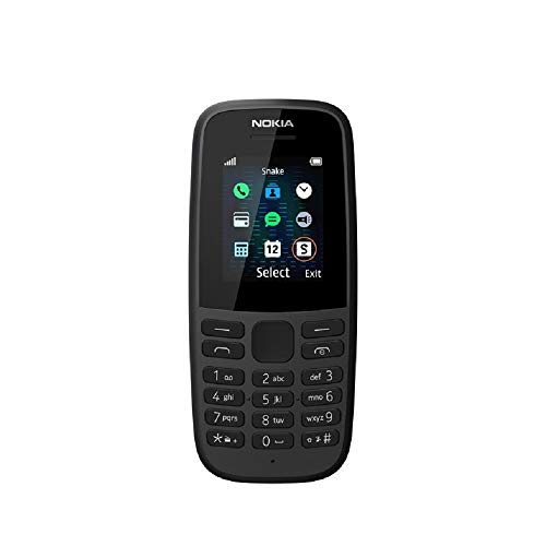 Nokia 105 (4th Edition) all carriers 1.77 Inch UK SIM Free Feature Phone (Single SIM) – Black