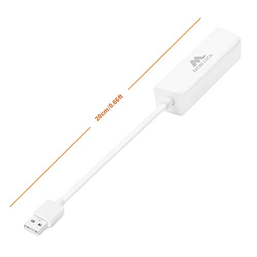 USB Ethernet (LAN) Network Adapter Compatible with Laptops, Computers, and All USB 2.0 Compatible Devices Including Windows 7 to 11, Vista, all Mac OS X, and macOS - by Mobi Lock