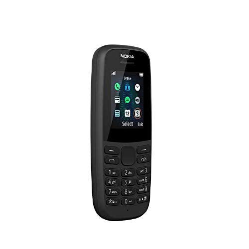 Nokia 105 (4th Edition) all carriers 1.77 Inch UK SIM Free Feature Phone (Single SIM) – Black