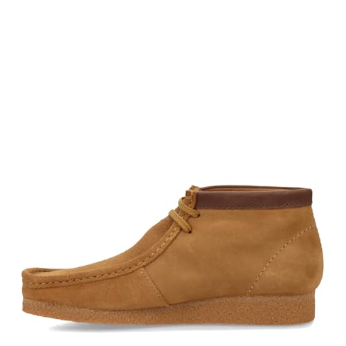 Clarks Shacre Wallabee Boot, mens Chukka, Dark Sand Suede, 8 UK (42 EU)