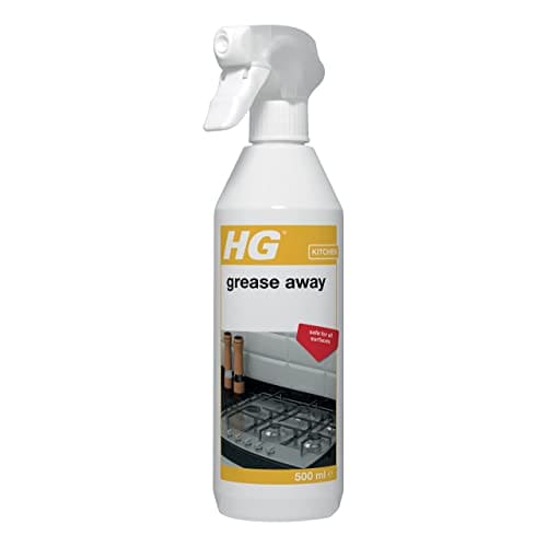 HG Grease Away Cleaner, Simple & Strong Kitchen Degreaser, Multi Use for Any Surface, - Removes Fat & Oil Easily - 500ml Spray (128050106)