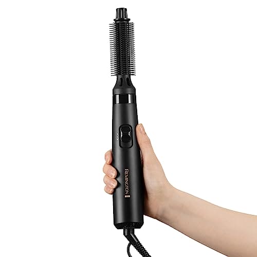 Remington Blow and Dry Caring Air Styler - Hair Dryer, Hot Brush and Hair Curler for Short Hair, 2 Attachments, 400 Watts, AS7100