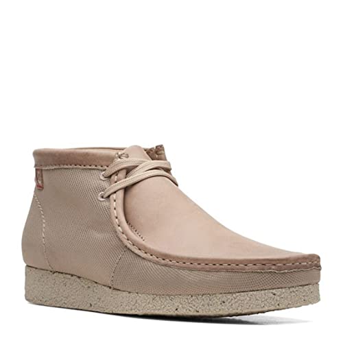 Clarks Shacre Wallabee Boot, mens Chukka, Dark Sand Suede, 8 UK (42 EU)